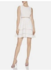 NWOT SANDRO Ecru Sleeveless Carrie Mini Dress Size 36 US 6