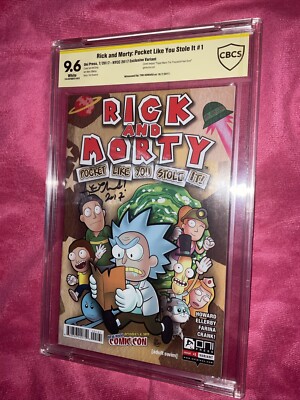 Rick and Morty : Pocket Like You Stole It #1 CBCS 9.6 NYCC Signed By Tini Howard