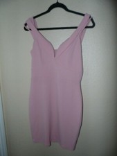 NWT Just Fab Lrg Pink Bodycon Dress