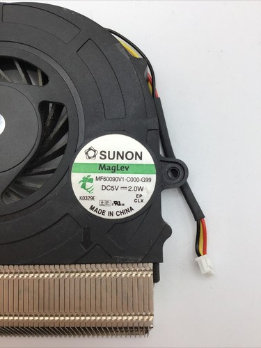 Genuine Lenovo G555 Laptop CPU Cooling Fan + HeatSink AT0BT0020R0 B1-X3-f11 - Picture 2 of 5