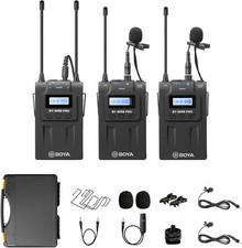 BOYA by-WM8 PRO UHF Wireless Lavalier Microphone System, Wireless Transmitters