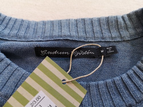 Suéter de punto para mujer Gudrun Sjoden azul mediodía talla M mediano nuevo con etiquetas - Imagen 3 de 8