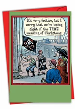 1 Funny Christmas Card with Envelope - Losing Sight 5906