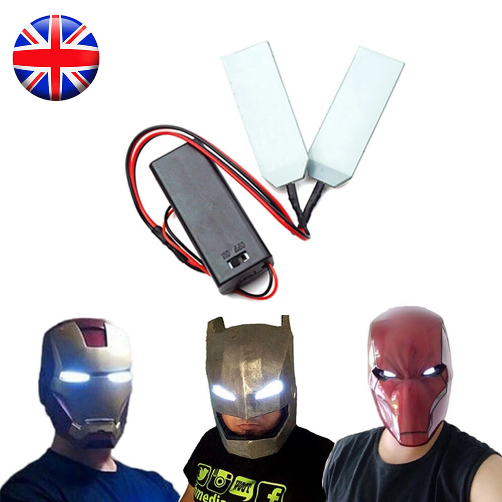DIY Bendable LED Blue Light Eyes For Iron Man Batman Helmet Mask Cosplay Parts E - Foto 5