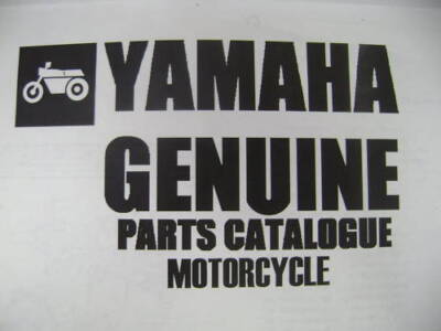 YAMAHA GENUINE PARTS MANUAL 1988 XVZ13 | eBay