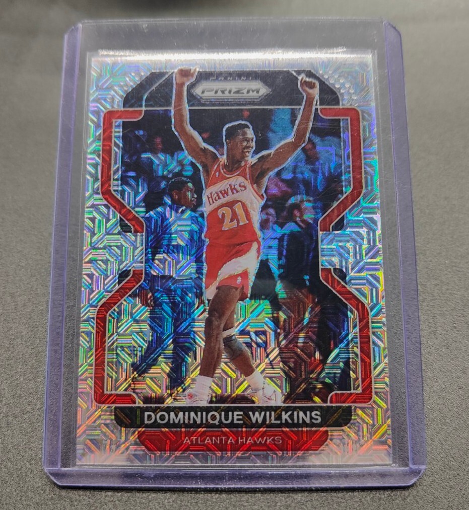 2021-22 Panini Prizm #252 Dominique Wilkins Hawks Mojo /25