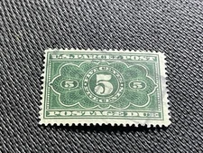 US Scott #JQ3 Five Cent Parcel Post Stamp Used c.1912