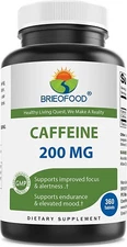 Brieofood Caffeine Pills 200mg 360 Tablets