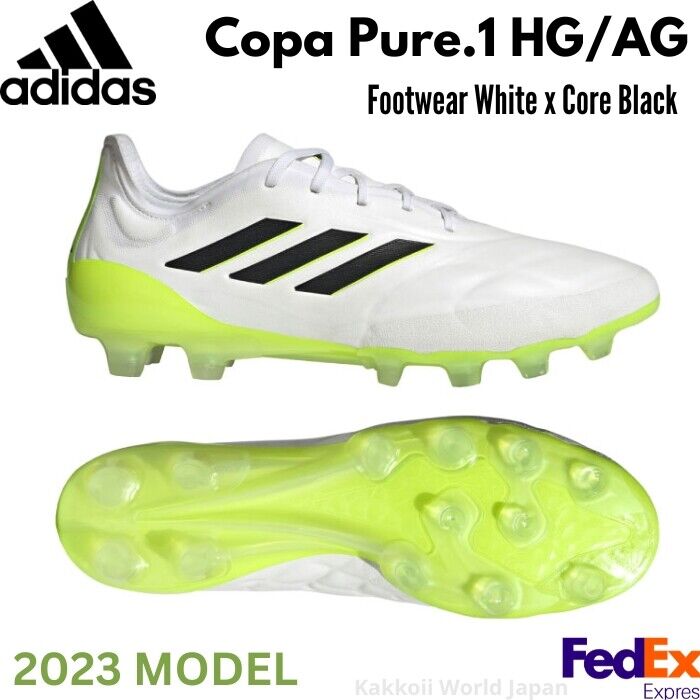 adidas Men's Soccer Cleats Shoes COPA PURE. 1 HG/AG Footwear White