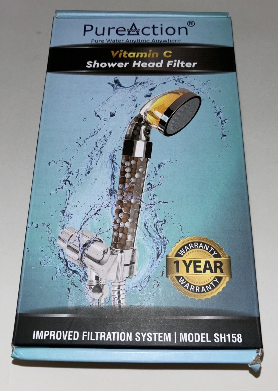 Vitamin C Shower Head Filter w/Hose & Replacement Filters, Hard Water Softener