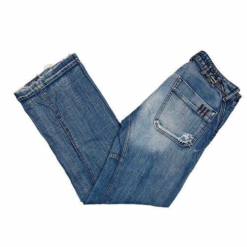 Diesel Vtg Rumbum Denim Jeans Size 32 W35" Reg Straight Blue Italy Button Fly - Bild 4 von 20