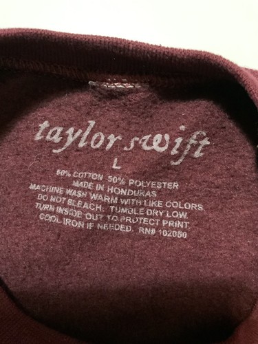 Taylor Swift Folklore Album You Drew Stars Around My Scars Merch Sweatshirt Sz.L - Picture 5 of 5