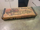 RARE Vintage 1950s MARX USA Toy Western Ranch Set Original BOX ONLY