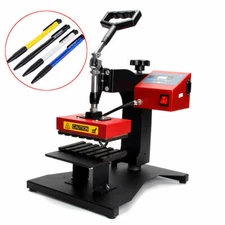 6PCS Digital Ballpoint Pen Heat Press 3D Sublimation Logo Transfer Machine 110V