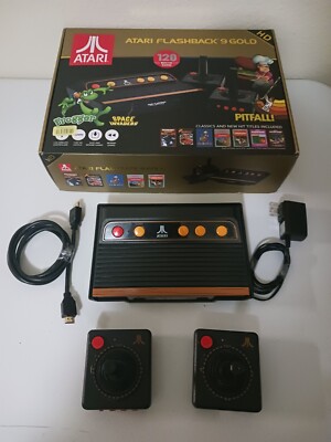 Atari Flashback 9 Gold Console - 120 Built In Games - Open Box (Tested, Working)