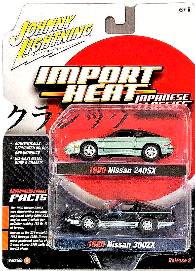 Johnny Lightning 1:64 – Set 2 Nissan 300ZX: 1990 & 1985 – Diecast Cars