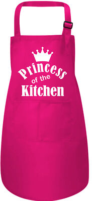 Princess of Kitchen Cooking 2 Pockets Adjustable Strap Apron 