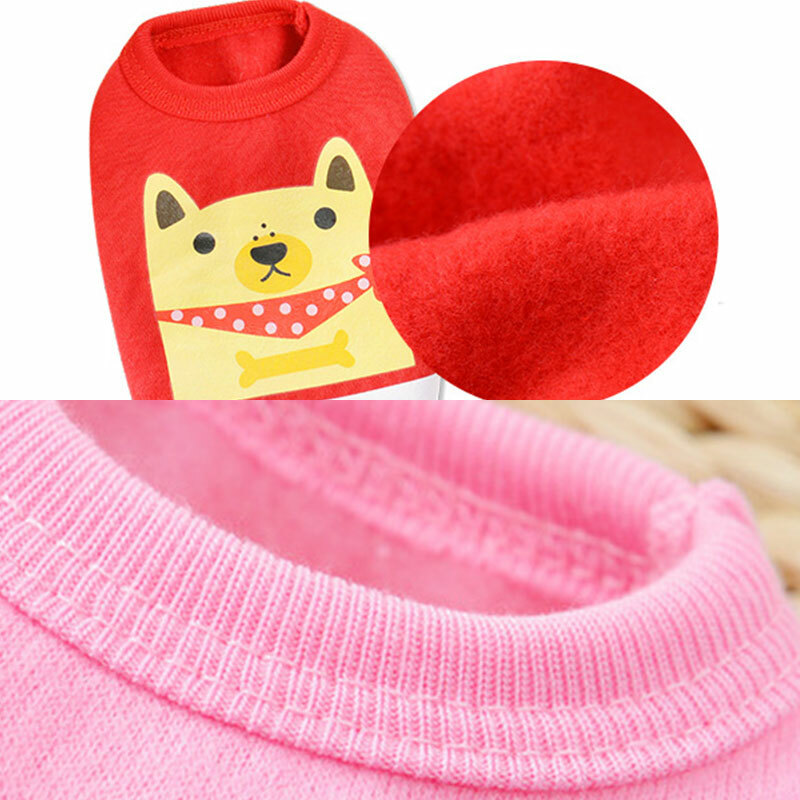 Puppy Small Dog Clothes T Shirt Chihuahua Pet Fleece Warm Sweater