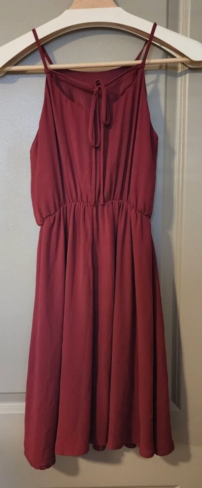 Vestido skater Lush Wine - Talla XS Foto 2 de 3