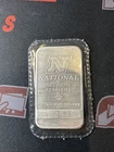 Vintage 1 Troy Oz .999 Fine Silver Bar National Refiners Ounce Rare (C)