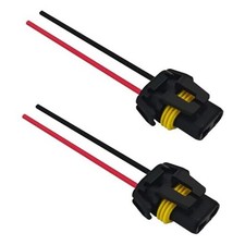Headlight Connector Plug Fog Light Headlight Wiring Harness Pigtail 2PCS