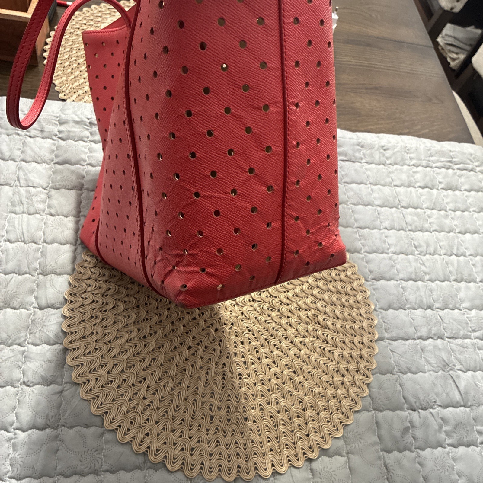 Dolce & Gabbana Red Perforated Tote — image 6