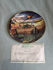 DanburyMint "Autumn Harvest" Charles Freitag Ltd Ed Life on the Farm with Cert.