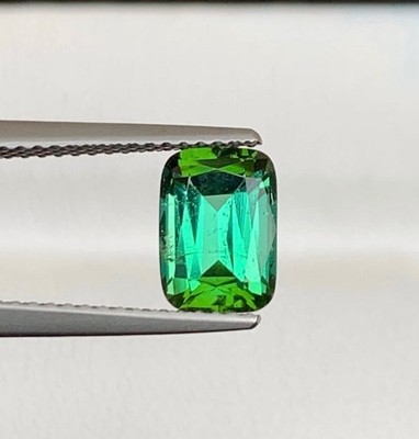1.70 Carats Mint Green Tourmaline Cushion Cut Natural Afghani Loose Gemstone