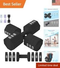 Imagen de 11LB Adjustable Dumbbells for Home Gym - Ergonomic Grip & Quick Change System