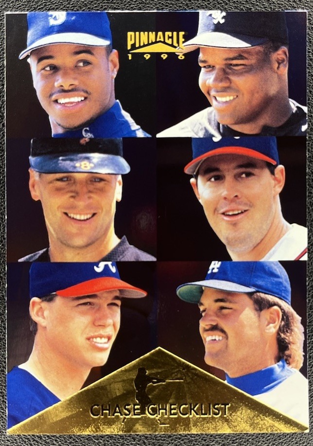 1996 Pinnacle - Checklist Ken Griffey Jr, Cal Ripken, Frank Thomas #399 Foil