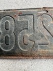 1916 Montana License Plate 2584 Vintage Number Tag - All Original — photo 10