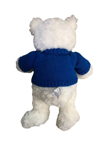 BMW Bär von Gund weißer Teddybär Plüschtier Stofftier Logo blau Pullover schön! - Bild 5 von 8