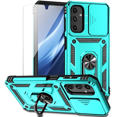 for Samsung Galaxy A25 5G Case with Camera Lens Cover HD Screen Protector, Du...