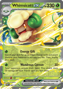 Pokemon Whimsicott ex - 005/086 - Double Rare NM-Mint PKMN SV White Flare