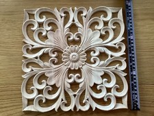 Victorian Style Carving Extra Large, Unpainted  Wood