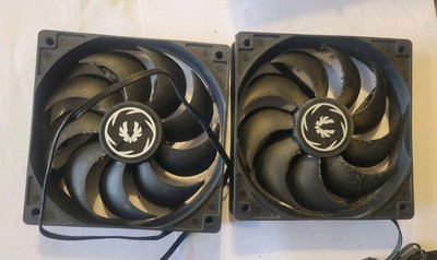 Two 3-Pin Bitfenix Brushless DC Case Cooling Fan BFF-SCF-12025KK-RP