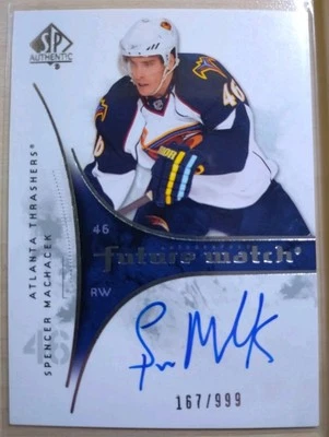 Spencer Machacek Future Watch Auto /999 Atlanta Thrashers Upper Deck 2009-10 NHL - Bild 1 von 2