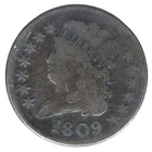 Photo of a 1809-P Half Cent from an eBay listing that sold on Jul 21, 2026