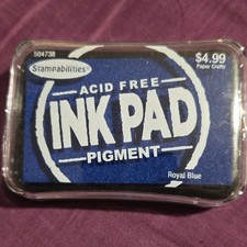 Stampabilities Acid Free Pigment Ink Pad Royal Blue 504738 Pigment Ink Pad