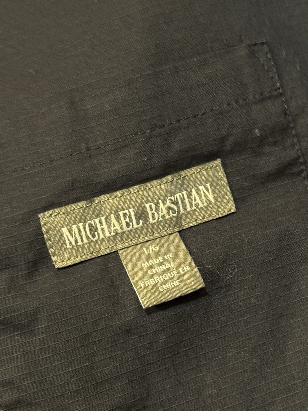 Michael Bastian Unstructured Solid Navy Blue 100%… - image 5