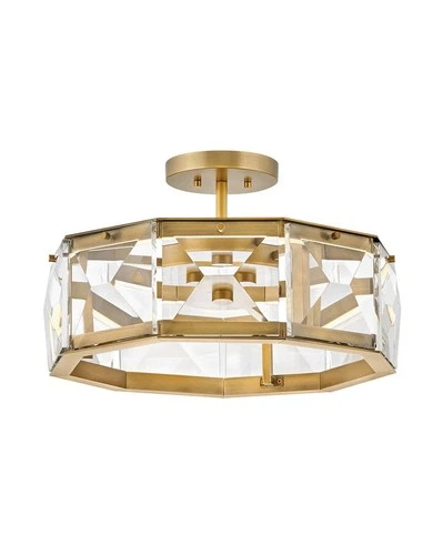 Fredrick Ramond FR30103 Jolie 20"W LED Crystal Pendant - Brass - Picture 1 of 3