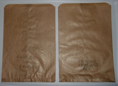 UNUSED Orig. 1950's Marx CIVIL WAR ACC & CAISSION & CANNON Bags For Playsets etc