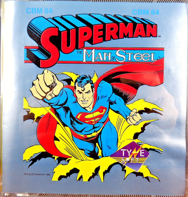 COMMODORE 64/128 -- SUPERMAN: THE MAN OF STEEL (TYNESOFT - DISK)