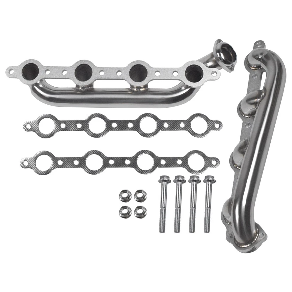Fit Ford Powerstroke F250 F350 F450 7.3L 99-03 Stainless Steel Headers Manifolds - Image 2 of 4
