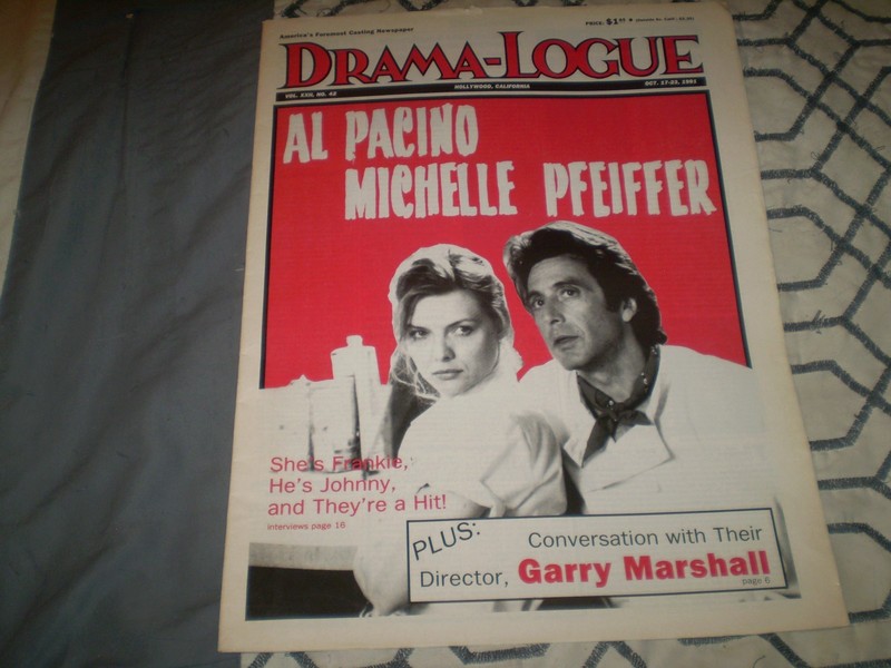 Drama-Logue Magazine with Michelle P. & Al Pacino (Frankie and Johnny) 1991