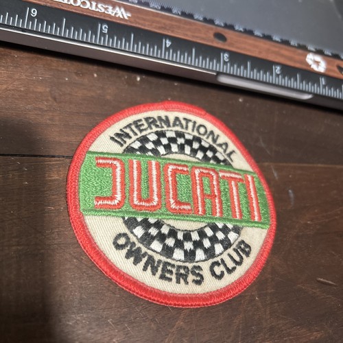 Ducati patch vintage collectible old Italian racing motorcycle biker memorabilia