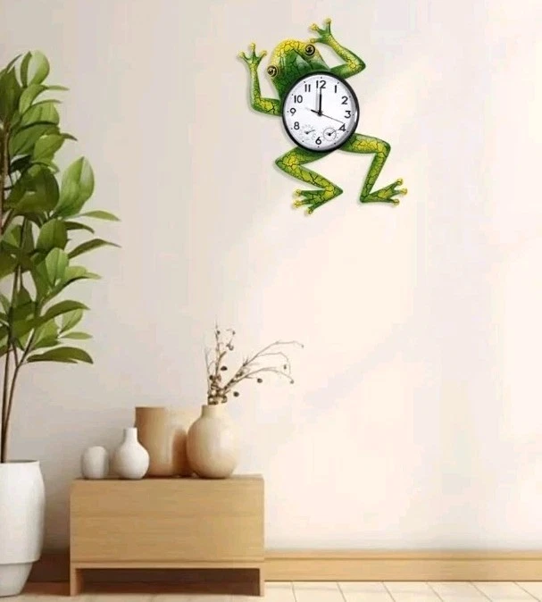 Frog Outdoor Clock with Thermometer & Humidity - Image 2 of 4