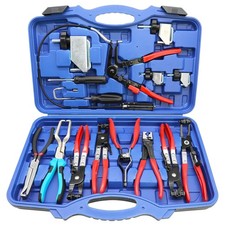 Hose Clamp Pliers Set Automotive Cooling System Fuel Line Removal Tool Kit 15pc