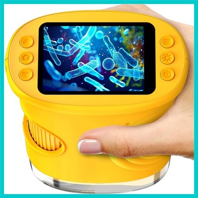 Child-Friendly 1000X Microscope with USB-C Charging and Photo/Video Features