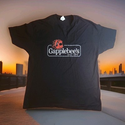 Men's Drag Racing T-shirt GAPPLEBEE'S DRAG LIFE black SS 100% cotton  size 2XL